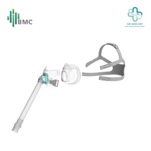 Cấu tạo mặt nạ thở full face BMC F6 gồm khung mặt nạ dây đeo và đệm silicon dễ tháo lắp vệ sinh