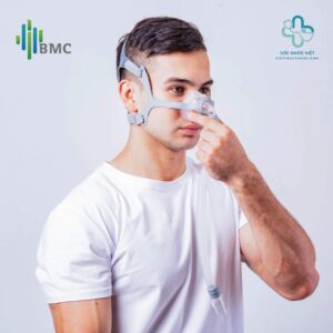 Mặt nạ thở BMC N5A ôm sát sống mũi giảm rò khí khi ngủ