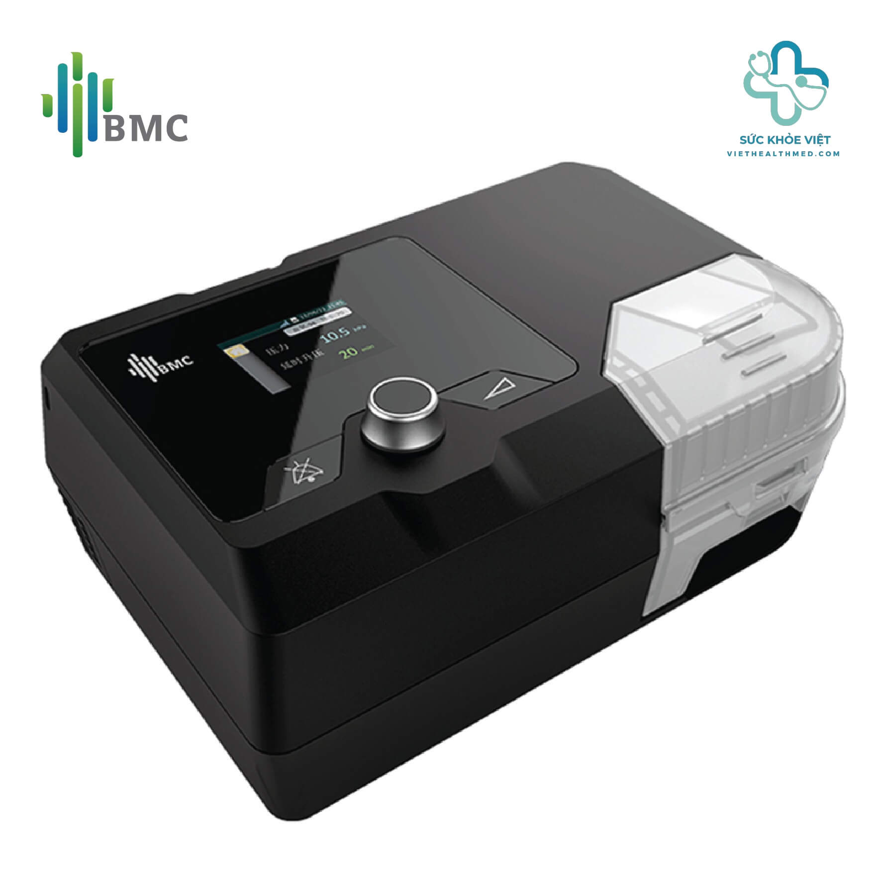 Thân máy trợ thở BMC G2S A20 Auto CPAP tích hợp tạo ẩm và tự động điều chỉnh áp lực