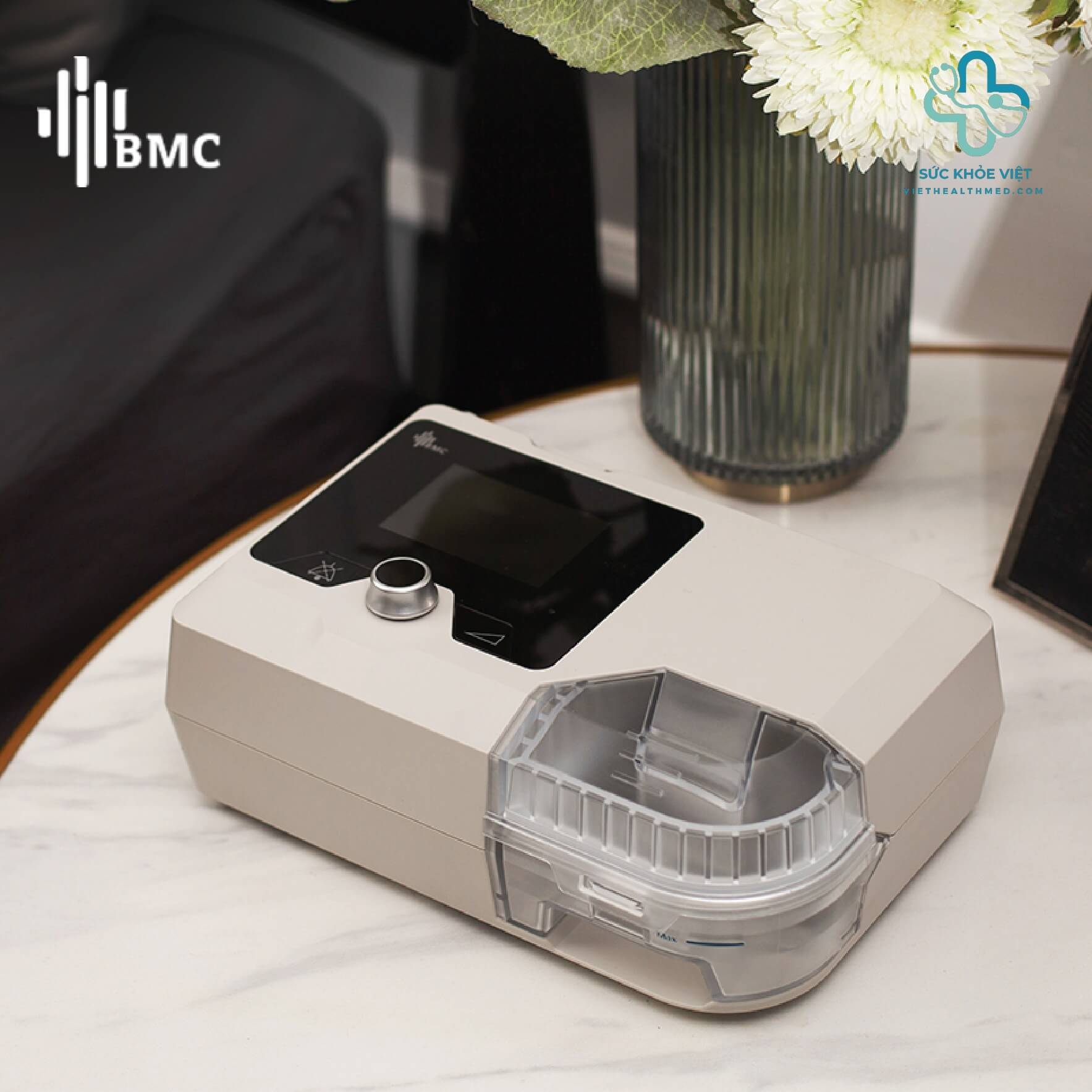 Máy trợ thở BMC G2S B25A Auto BiPAP áp lực 4-25 cmH2O tích hợp tạo ẩm