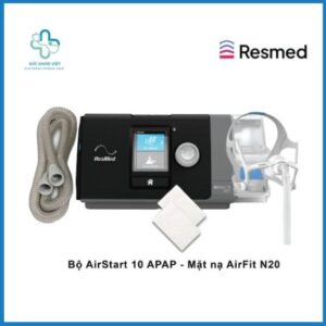 Bộ máy trợ thở ResMed AirStart 10 APAP và mặt nạ AirFit N20
