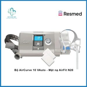 Sự kết hợp giữa máy trợ thở ResMed AirCurve 10 VAuto và mặt nạ AirFit N30i tạo thành hệ thống trị liệu hoàn chỉnh, giúp duy trì luồng khí ổn định và cải thiện chất lượng giấc ngủ cho bệnh nhân ngưng thở khi ngủ.