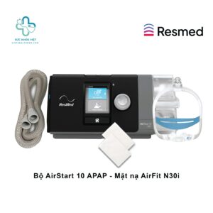 Sự kết hợp giữa máy trợ thở AirStart 10 APAP và mặt nạ AirFit N30i giúp nâng cao hiệu quả điều trị.