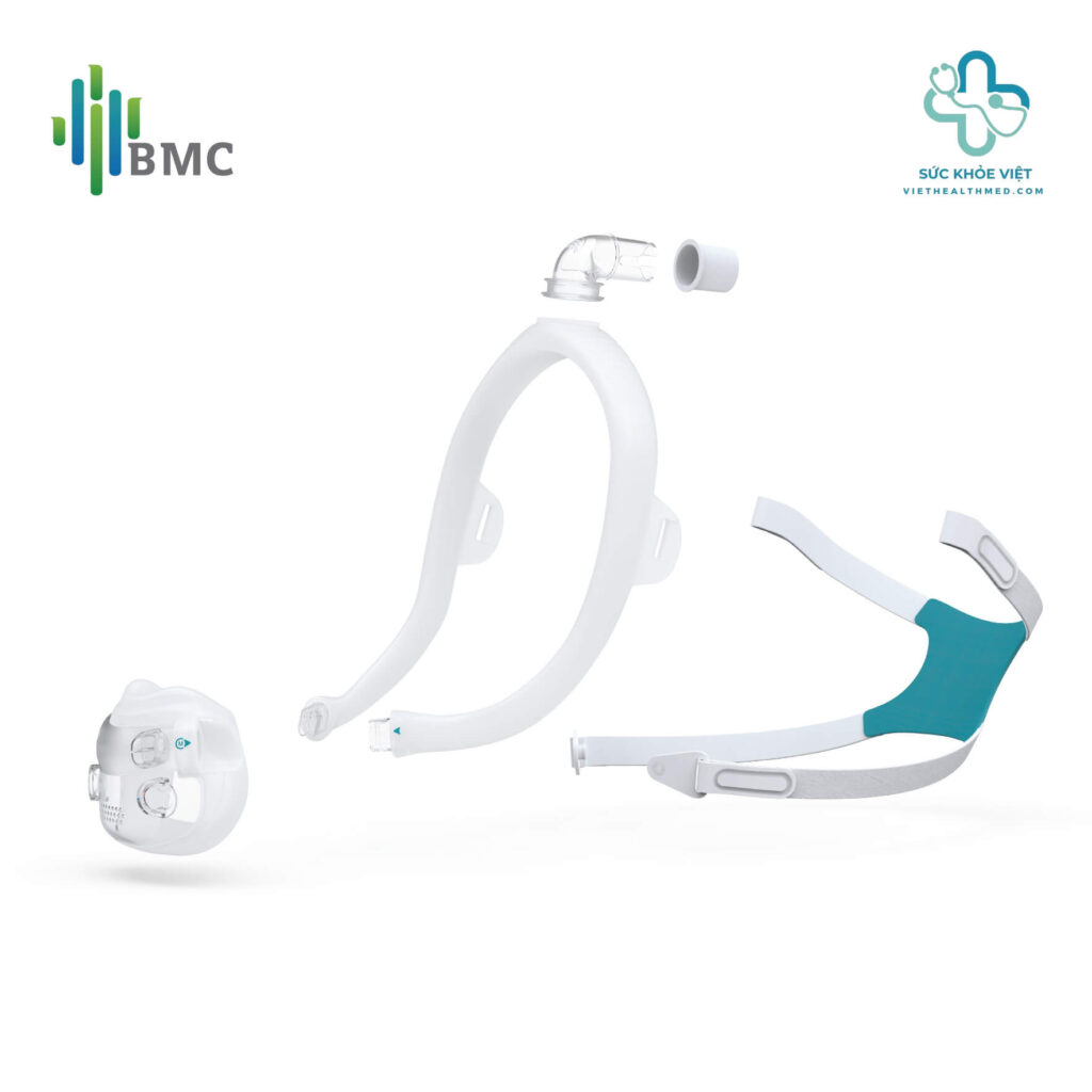 Hệ thống lỗ thông hơi thông minh giúp mặt nạ thở BMC F6S vận hành siêu yên tĩnh với độ ồn tối giản chỉ 18dB.