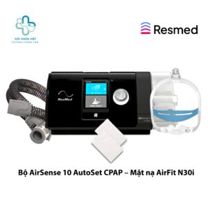Máy Trợ Thở ResMed AirSense 10 AutoSet là dòng Auto CPAP cao cấp được nhiều người lựa chọn để hỗ trợ điều trị ngưng thở khi ngủ, giúp duy trì đường thở thông thoáng và nâng cao chất lượng giấc ngủ.