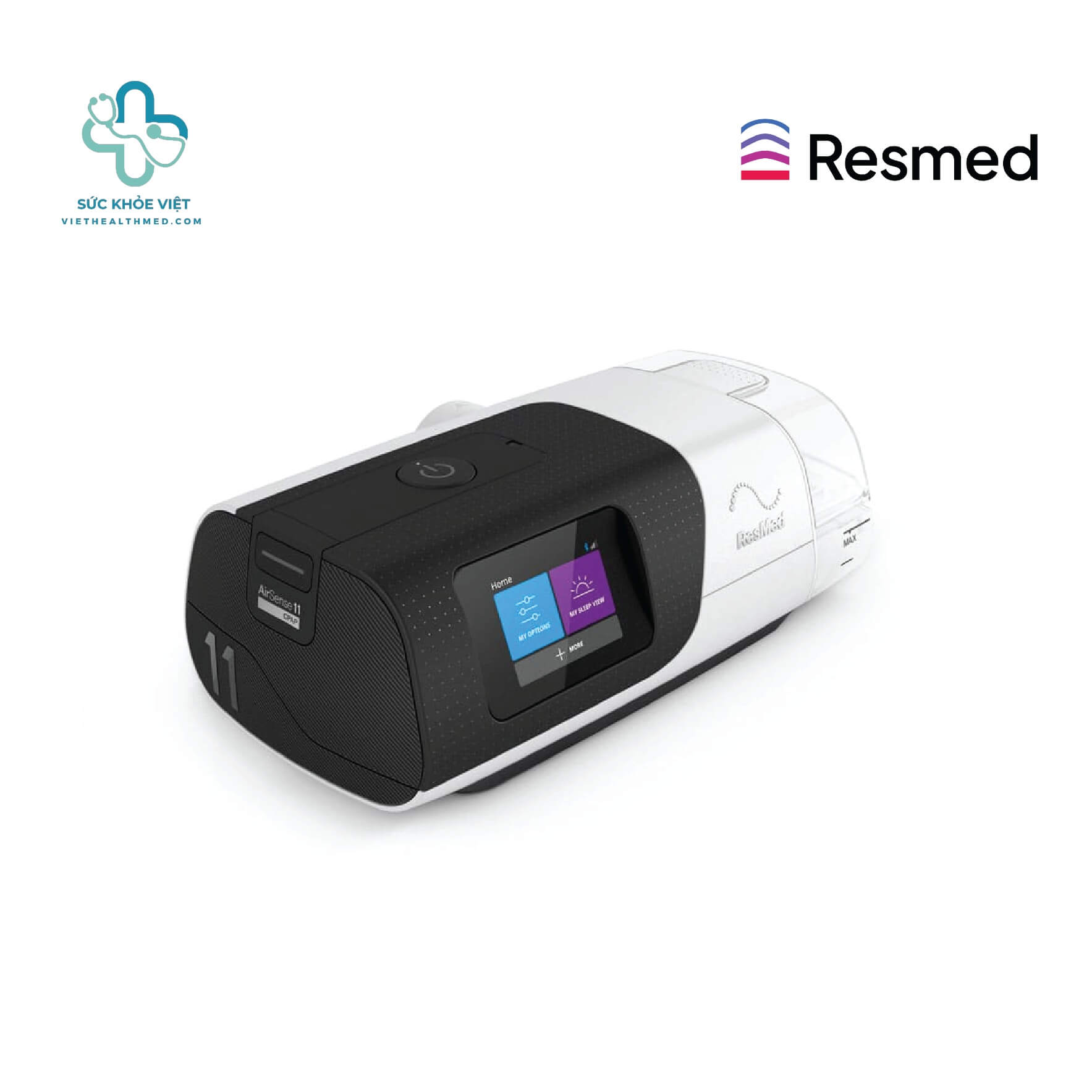 Thông số và thiết kế máy CPAP ResMed AirSense 11 AutoSet hỗ trợ điều trị OSA