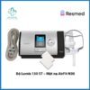 Bộ phụ kiện Máy Trợ Thở ResMed Lumis 150 VPAP ST gồm thân máy, dây thở, bộ lọc và mặt nạ hỗ trợ liệu pháp hô hấp.