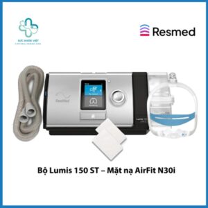 Sự kết hợp giữa máy trợ thở Lumis 150 ST và mặt nạ mũi AirFit N30i