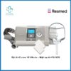 Trọn bộ máy trợ thở ResMed AirCurve 10 VAuto chính hãng bao gồm thân máy, khay nước HumidAir, dây thở và mặt nạ AirFit N30